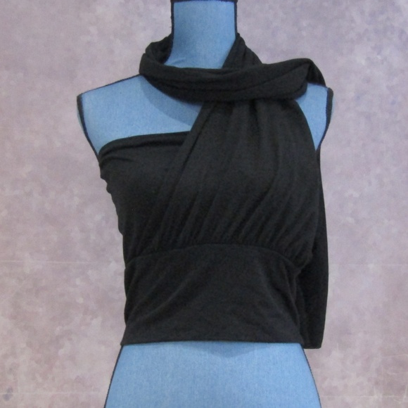 NEW Rampage Black Tube Top w/ Wraparound Size L - Picture 4 of 8